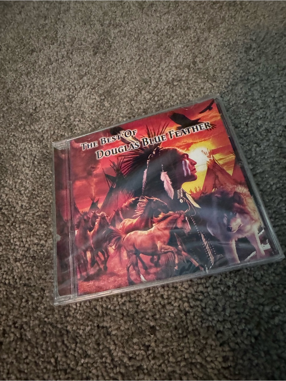 The Best of Douglas Blue Feather CD - Red/Orange Artwork